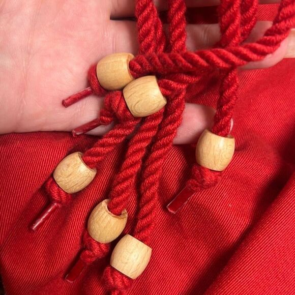 ✨VTG Lauren Ralph Lauren RL-67 Red Crop Sz 14 Pants Boho Hippie Wide Leg✨ - Picture 7 of 7